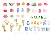 Watercolor flower shop, mother's day, a Texture Illustration by swiejko (Thumbnail 3 of 6)