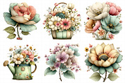 Summer Garden Watercolor Clipart, an Illustration by Daily.Designs (Thumbnail 5 of 7)