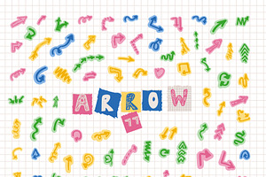 Creative Hand-Drawn Vector Arrow, an Object Graphic by Anada Arty