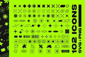 100 Y2K Icons And Symbols Pack