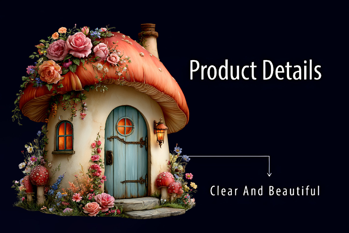 Watercolor Fairy Garden PNG Clipart, a Seasonal Illustration by RobertsArt (Photo 5 of 7)