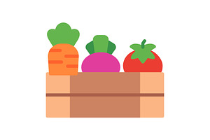 Vegetable Flat Icon, a Duotone Icon by Pexelpy