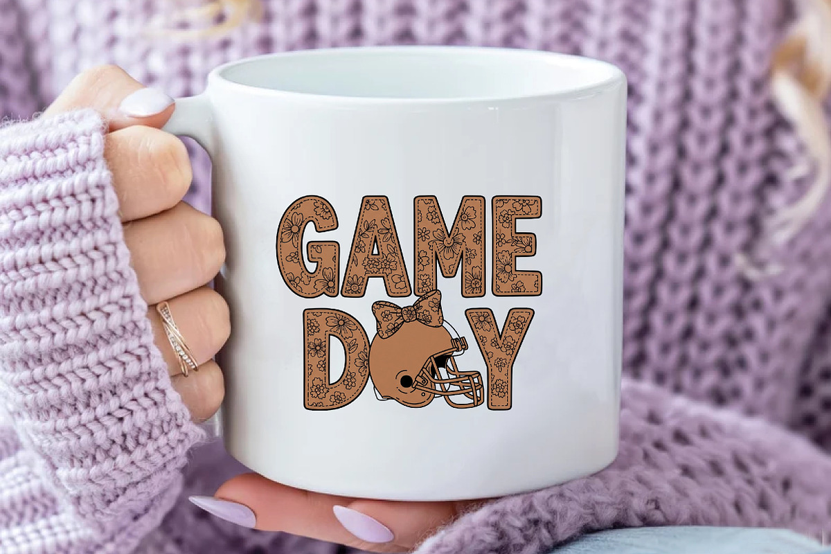 Floral Preppy Game Day Png, Doodles, an Illustration by Daily.Designs (Photo 4 of 5)