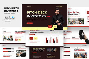 Pitch Deck Investors - Keynote, a Presentation Template by QR Design Studio