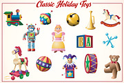 Classic Toy Set, an Illustration by Girardspeed Designs (Thumbnail 1 of 2)