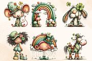 Whimsical St Patrick Day Elements, a Seasonal Illustration by GiraffeCreative (Thumbnail 7 of 19)