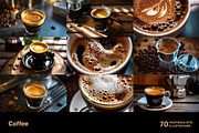 Coffee. 70 images, a Food & Drink Photo by Handmadefont (Thumbnail 2 of 14)