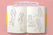 Travel girl illustrations, a Person Illustration by Kate Snitser (Thumbnail 3 of 3)