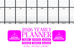 2026 Yearly Planner, a Presentation Template by Ahluva Studio