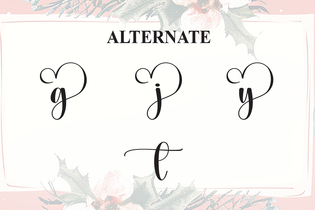 Wedding Christmas | Script Font, a Handwritten Font by Scratchones (Photo 8 of 9)