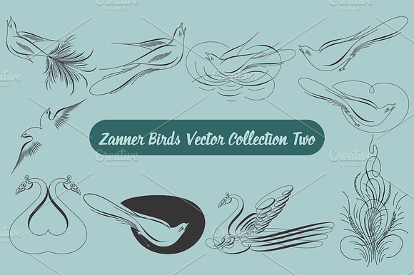Zanner Birds Vector Collection Two preview 2