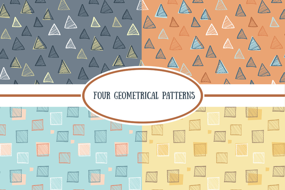 Vector geometrical seamless set.