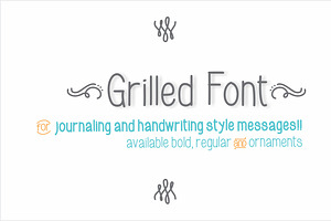 Grilled Font