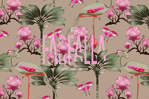 Farfalla, Luxury Floral Pattern