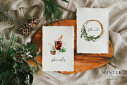 Winter is here - watercolor set, a Seasonal Illustration by Youksy (Thumbnail 7 of 10)