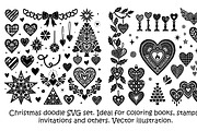 Christmas doodle svg set, an Object Graphic by SketchArtStudio (Thumbnail 3 of 3)