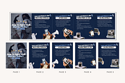 100 Blue Instagram Carousel Template, a Templates & Theme by wekreatif (Thumbnail 4 of 5)