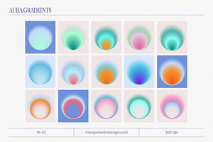 Round Aura Gradient Set Vol.2