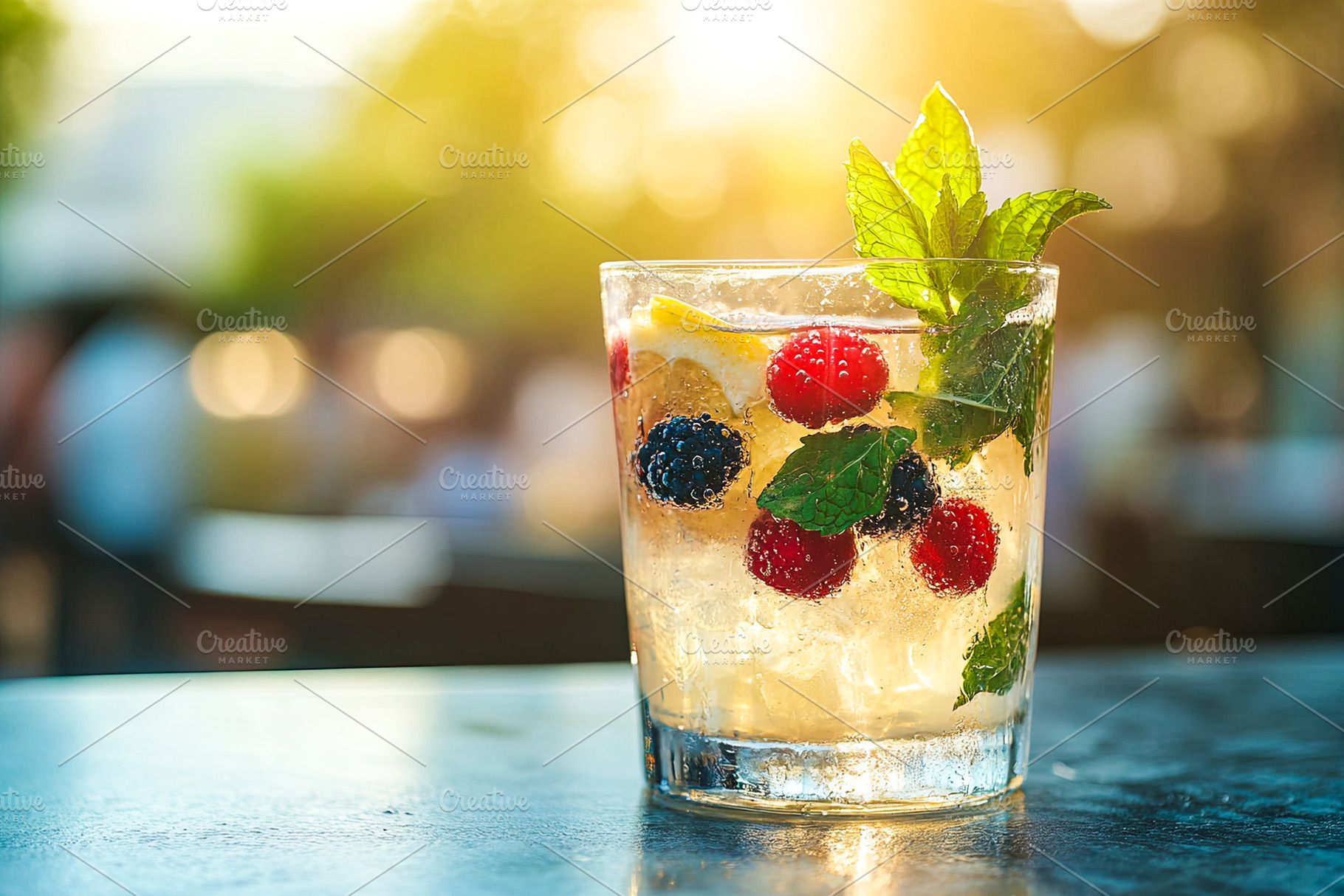 Iced Berry and Lemon Refreshing Drink, a Food & Drink Photo by Ales Munt