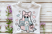 Pink Patchwork Denim Ghost Png, a Seasonal Illustration by Rose Art (Thumbnail 2 of 5)