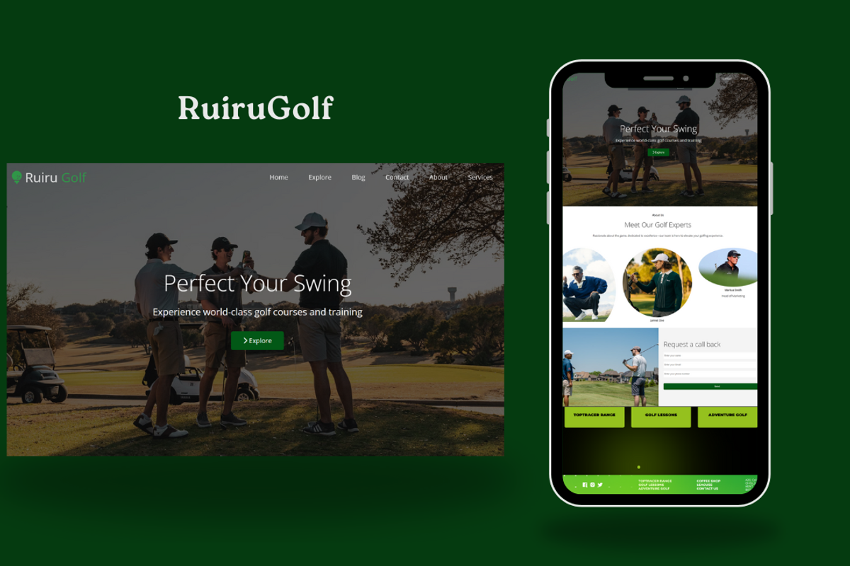 RuiruGolf-Golf Website Template, a HTML Template by NomaTemplates (Photo 1 of 13)