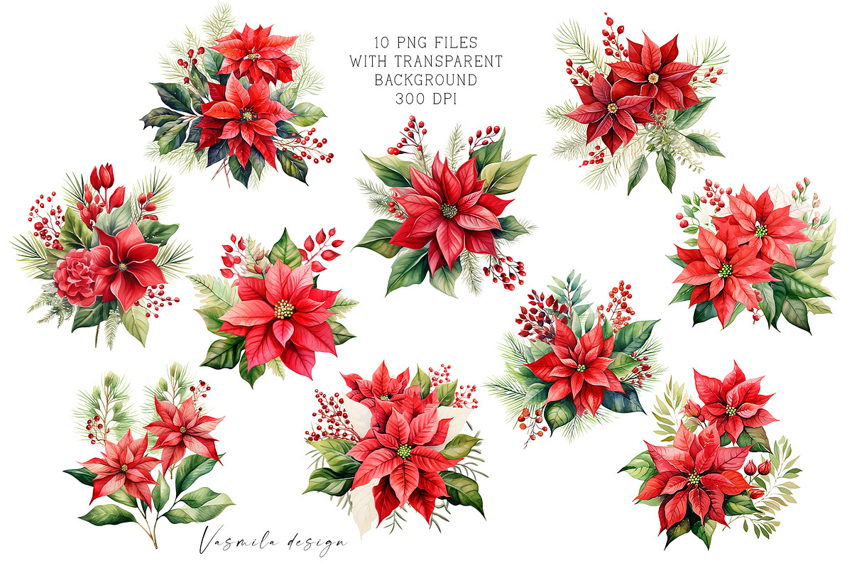 Christmas Bundle, a Seasonal Illustration by Vasmila (Photo 9 of 21)