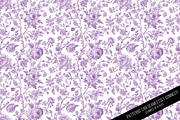 Floral Toile de Jouy Digital Paper, a Pattern Graphic by Chromolume Studio (Thumbnail 9 of 15)