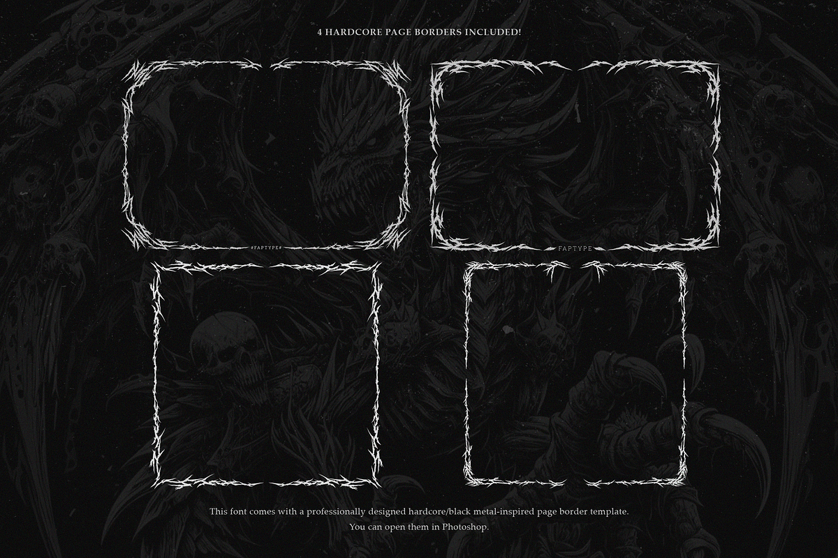 Vermithor | Fierce Black Metal Font, a Blackletter Font by Ardana Creative (Photo 6 of 12)
