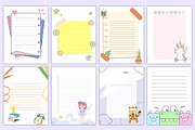Printable Kids Notebook Paper Bundle, a Stationery Template by Mustafiz (Thumbnail 3 of 7)