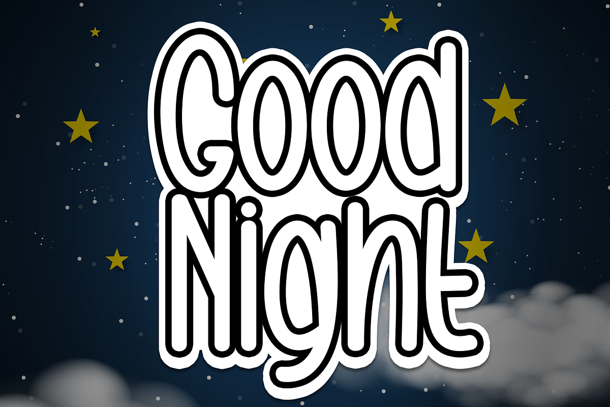 Good Night | Script Font, a Script Font by Scratchones (Photo 1 of 7)
