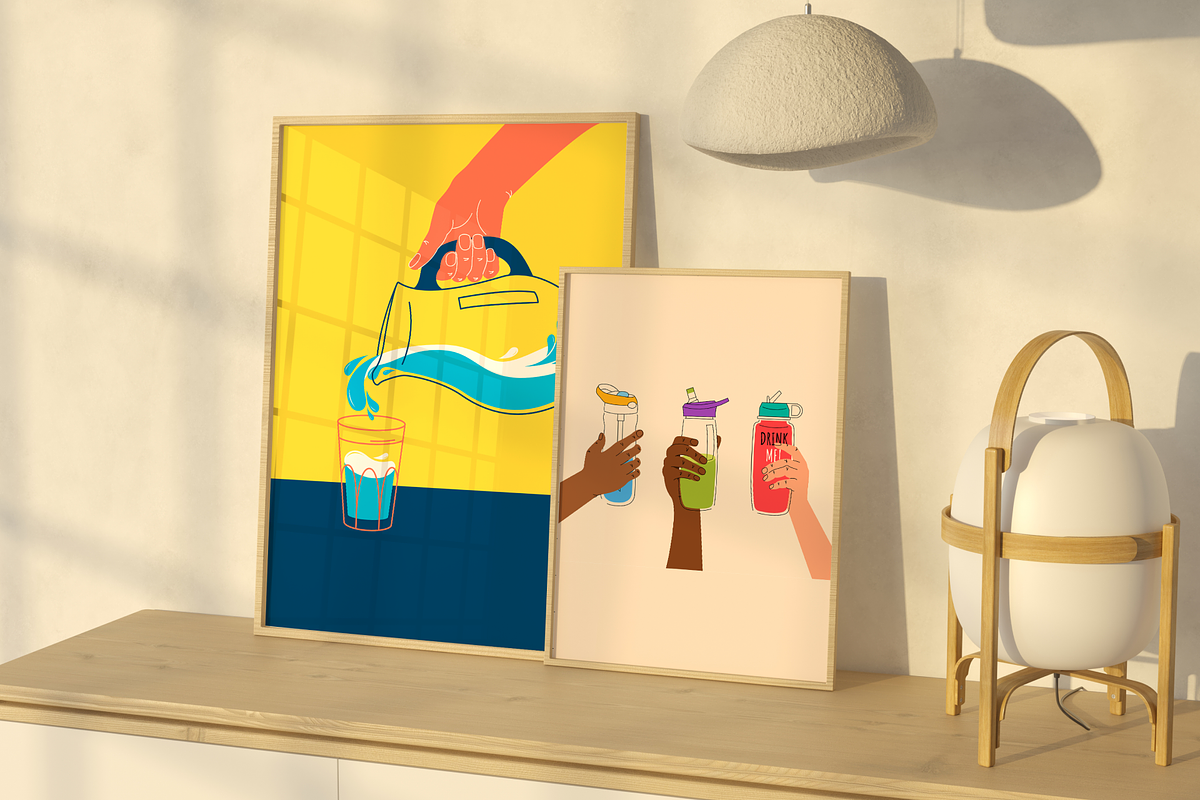 Drink more water—water is life., a Healthcare Illustration by ApollinariaManko (Photo 2 of 11)
