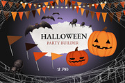 Halloween Party Builder – Cliparts, an Illustration by aniunova (Thumbnail 1 of 6)