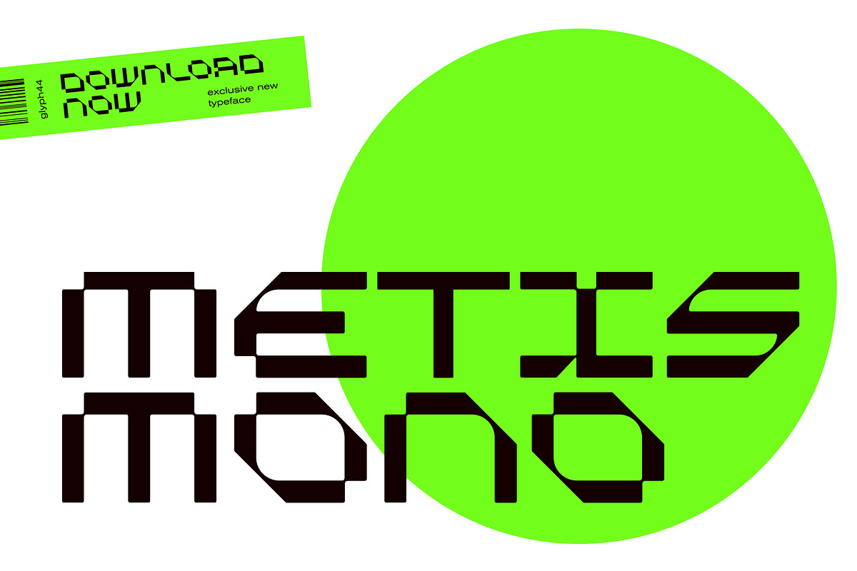 Metis Mono | Space Modern Font, a Font by Glyph44 (Photo 13 of 13)