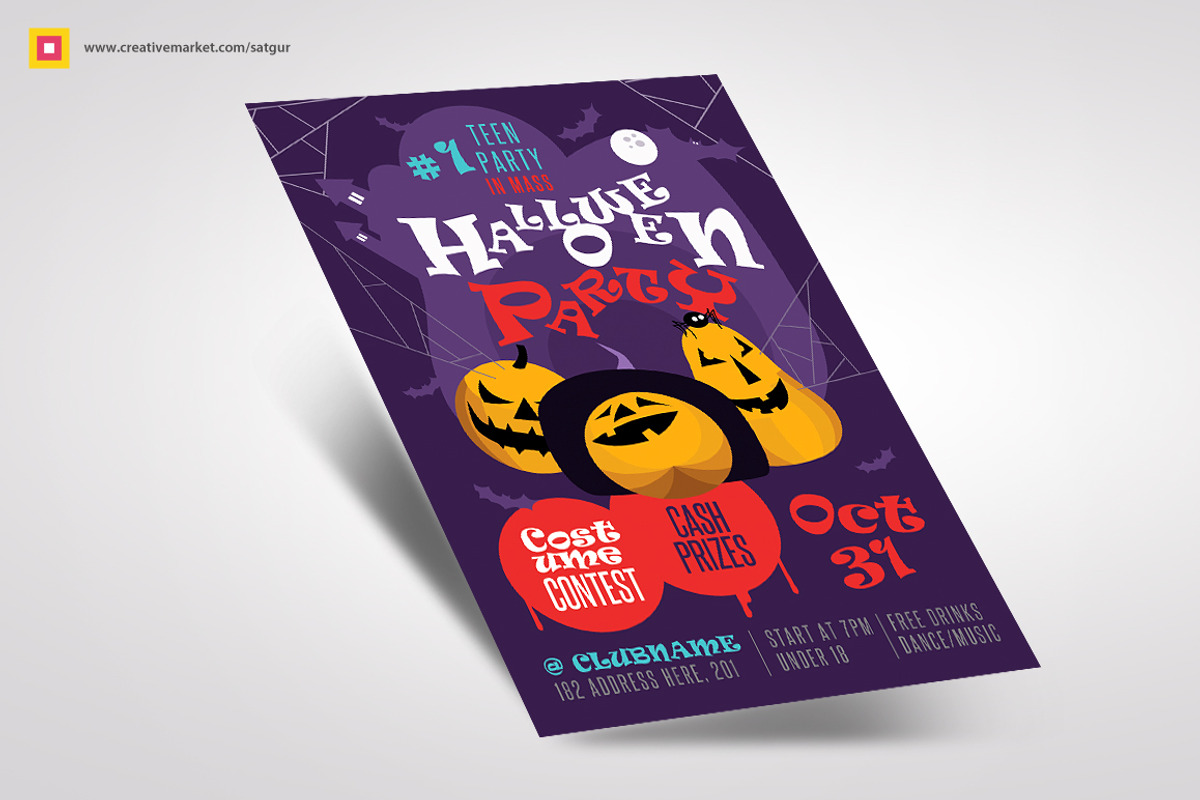Halloween Flyer vol2, a Flyer Template by Satgur Graphic Design (Photo 5 of 5)