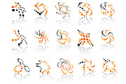 Gray and orange 3D icons, a Solid Icon by Vector Tradition (Thumbnail 3 of 3)