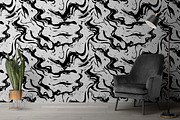 abstract grunge liquid black white, a Pattern Graphic by AAN Seamless Shop (Thumbnail 1 of 4)