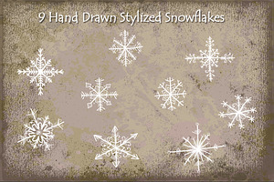 Snowflakes - Hand Drawn Stylized