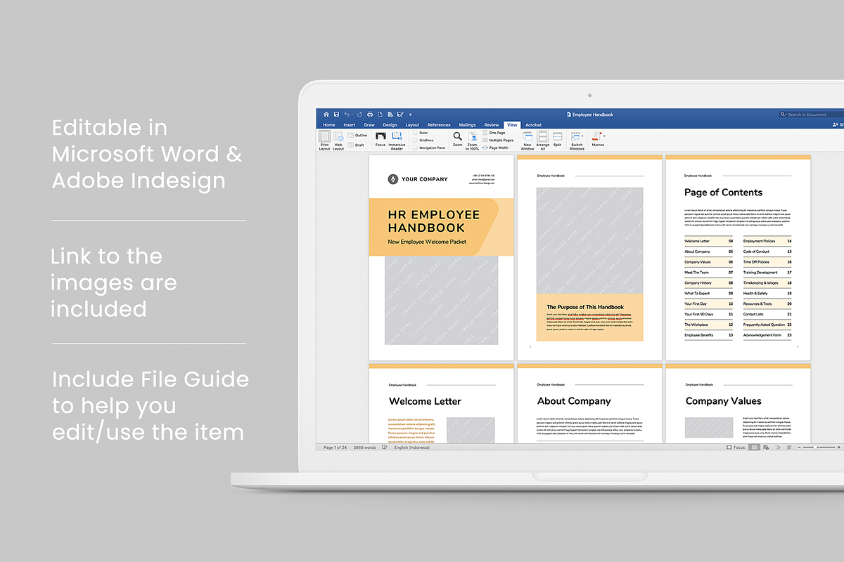 HR Employee Handbook, a Brochure Template by Leaflove (Photo 9 of 9)