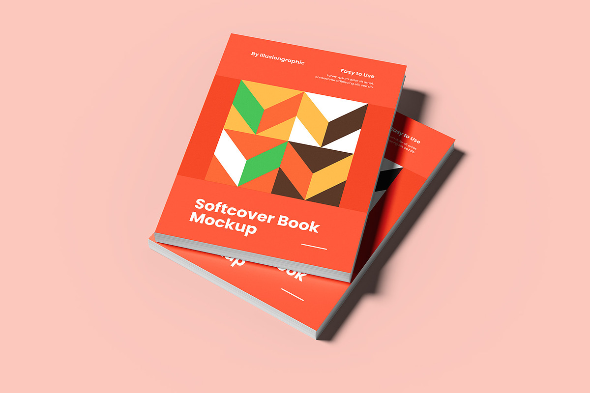 Softcover Book Mockup - 12 views, a Books & Magazine Mockup by Illusiongraphic (Photo 8 of 25)