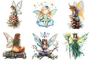 Boho Woodland Fairy Sublimation, an Illustration by DreamArtGraphic (Thumbnail 3 of 4)