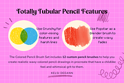 Colored Pencils for Procreate, a Brush Add-On by Kelsi Deeann (Thumbnail 2 of 6)
