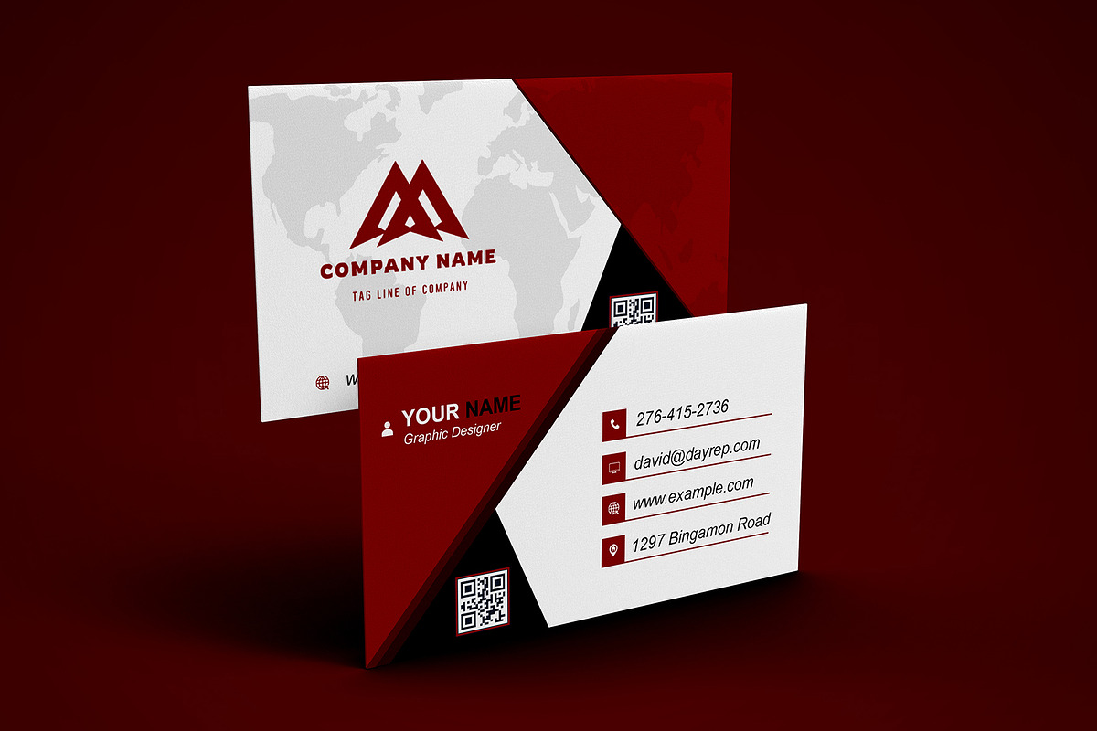 Clean Editable PSD Business Card preview 2