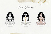 Celestial Woman Collection EPS JPG, an Illustration by Pixejoo (Thumbnail 12 of 13)