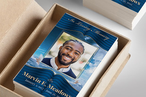 Loving Funeral Prayer Card Template