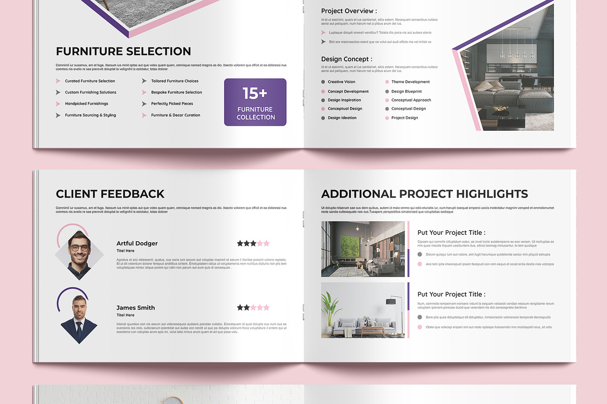 Interior Portfolio Layout, a Magazine Template by MightyDesign (Photo 4 of 9)