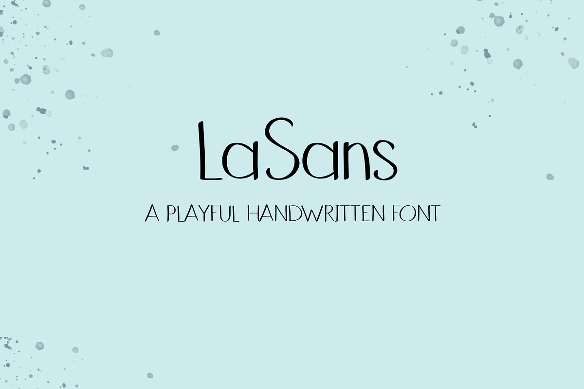 LaSans - A Handwritten Font, a Font by Confetti and Lace Designs (Photo 1 of 5)