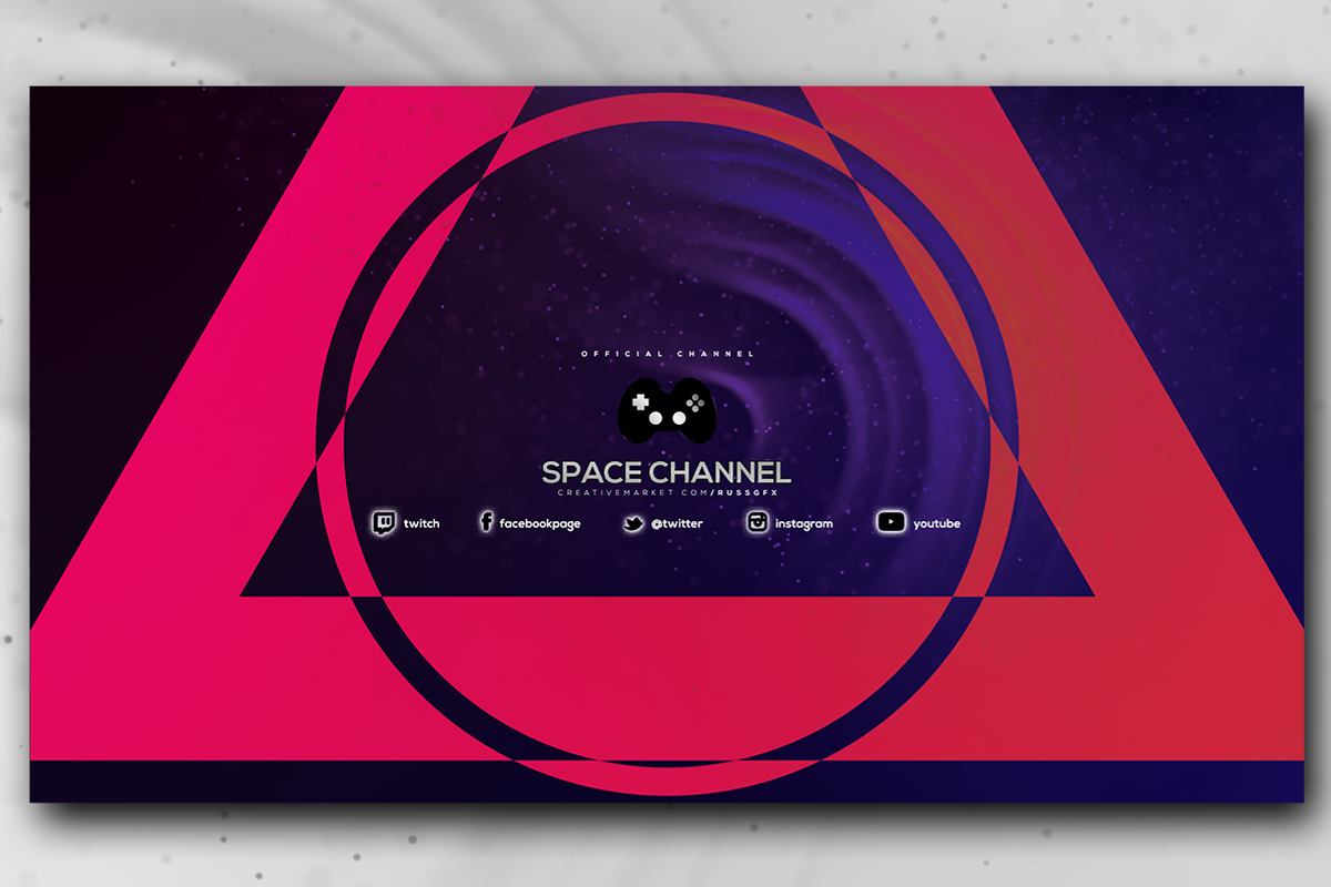 10 Youtube Channel Art Banners vol.3, a Social Media Template by RussGFX (Photo 8 of 11)