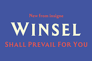 Winsel, a Serif Font by insigne (Thumbnail 1 of 5)