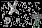 CHROME + LATEX 3D FontDuo Bitmap, a Font by Kasia Sokolovska (Thumbnail 2 of 6)