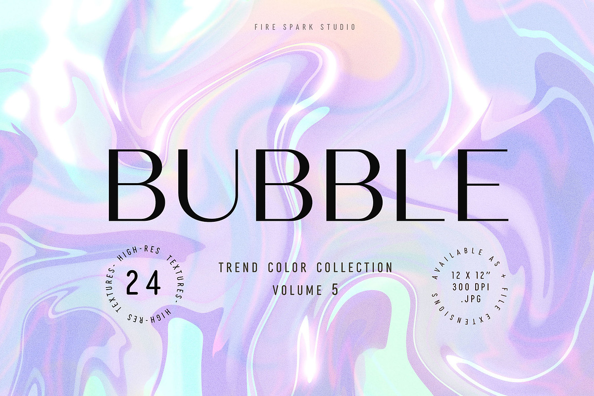 Iridescent Abstract Backgrounds, a Texture Graphic by Fire Spark Studio (Photo 1 of 5)